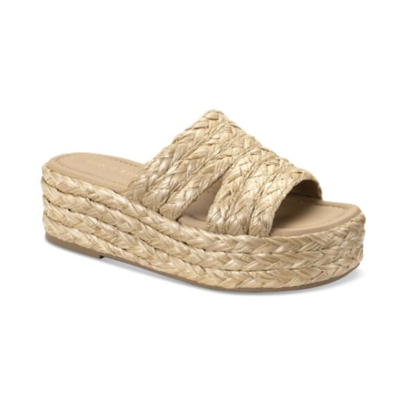 Sun + Stone Shoes - Sun + Stone OLINKA Womens Padded Insole Platform Espadrilles 7.5 NWB